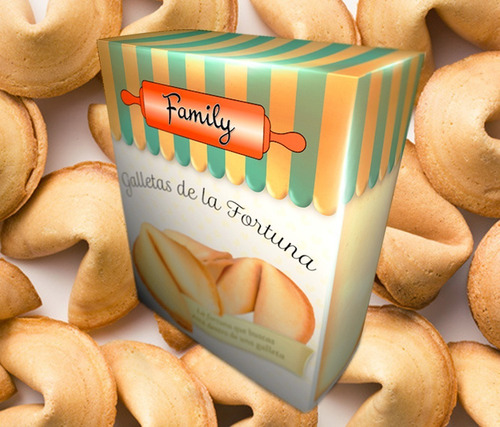 Imagen 2 de 5 de Mayorista Galletas De La Fortuna X180u Sabor Vainilla