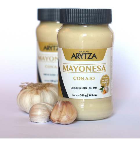 Mayonesa Natural Con Ajo - Arytza -tipo Casera - Lanzamiento