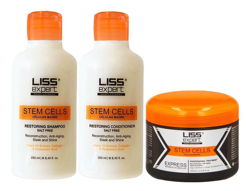 Kit Alisado Progresivo Liss Expert + Shampoo Sin Sal + Acond