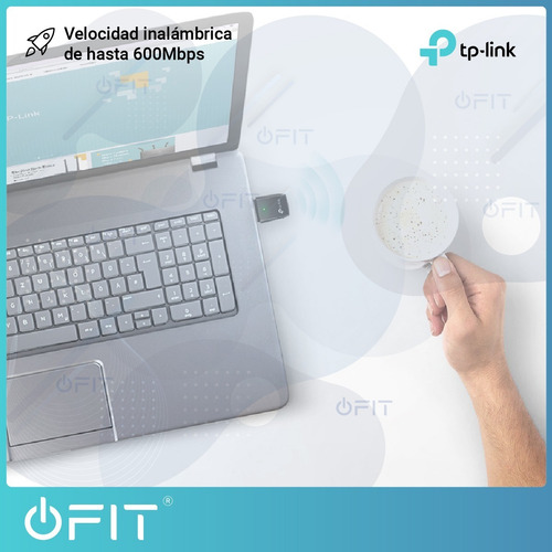 Imagen 6 de 10 de Adapador Wifi Usb Tp Link Dual Band 600mbps