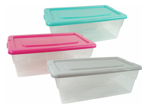 Caja Organizadora De Plastico 34.7cm De Largo Almacenamiento