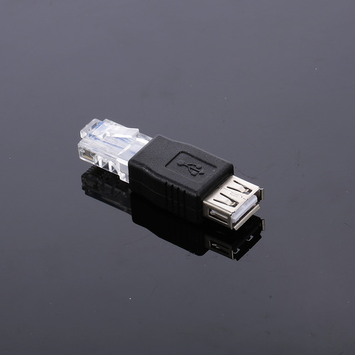 Conector Adaptador Usb2.0 Hembra A Ethernet Rj45 Macho