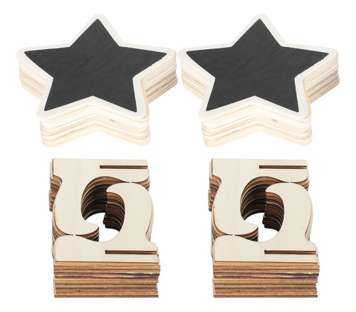 Minipizarrón De Madera, Juego De 2 Letreros Para Colocar Tar