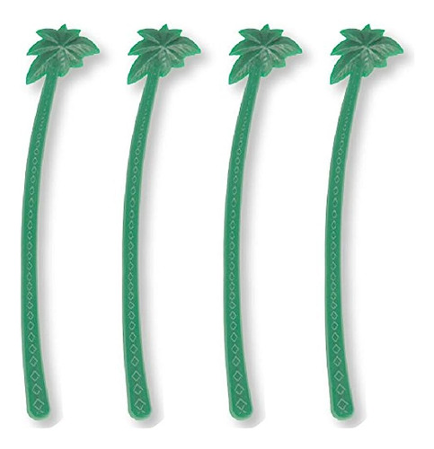 Royer 6 Pulgadas Green Palm Tree Swizzle Sticks, Juego ...