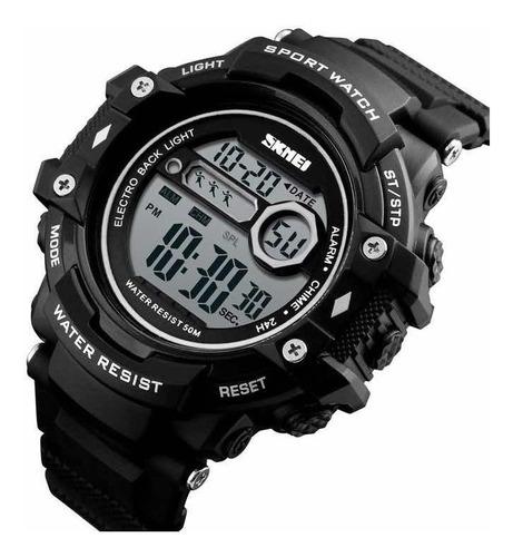 Relógio Esportivo Digital Original Shock Militar Calendário