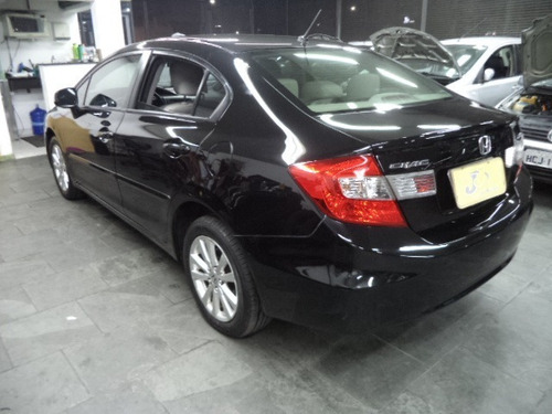 Honda Civic Lxs 1.8 16v Flex Autom Completo Couro 2014 Preto