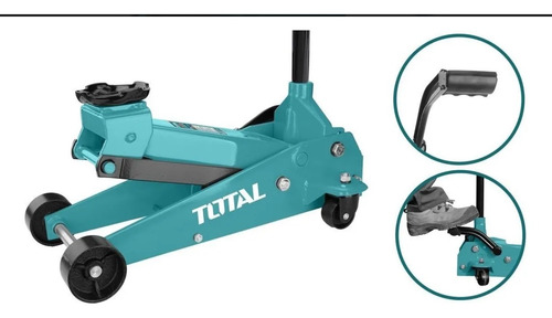 Gato Hidráulico Total 3 Ton Carrito Perfil Bajo