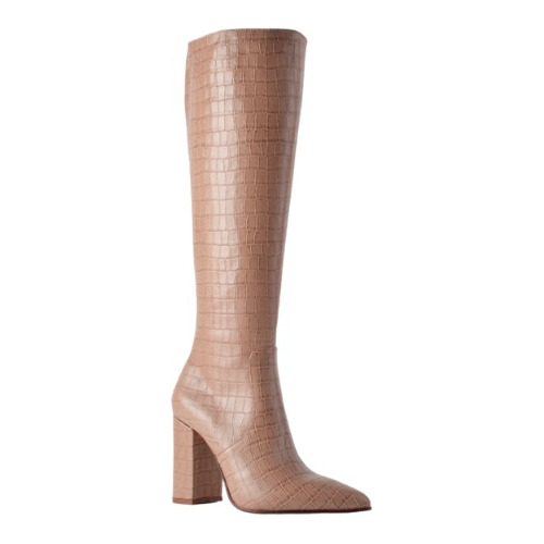 Imagen 2 de 9 de Botas Caña Alta Taco Alto Mujer De Cuero Cassidy- Ferraro