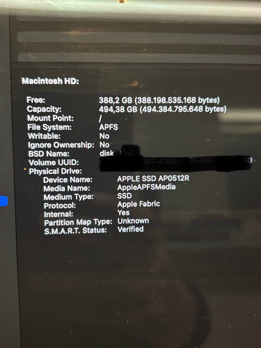 Macbook Pro 16 M1 Pro 500 Gb Disco 16 Gb Ram Plateado (Usado)