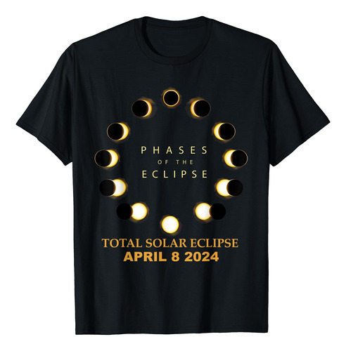 Total Solar Eclipse 2024 Phases Camiseta 8 De Abril