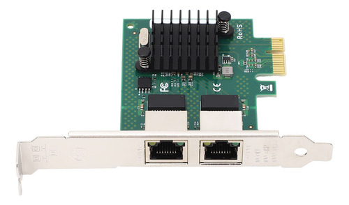 Placa De Rede Gigabit Pcie Para Servidor Rj45, Porta Dupla B