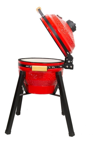 Imagem 4 de 10 de Churrasqueira Kamado Big Bob Egg Cerâmica Carvão Grill 16
