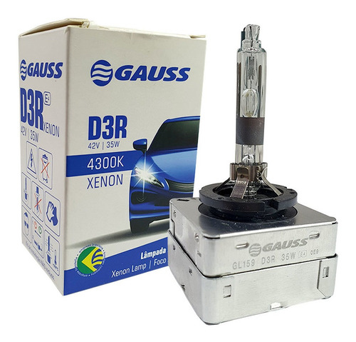 Lampada Original Xenon Gauss D3r 4300k 42v 35w Gl159 D3r