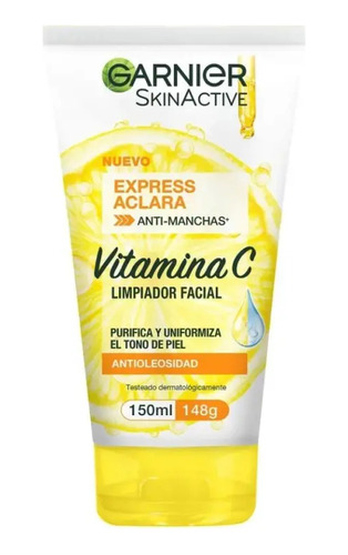 Limpiador Facial Garnier Express Aclara Uniforme 150 Ml