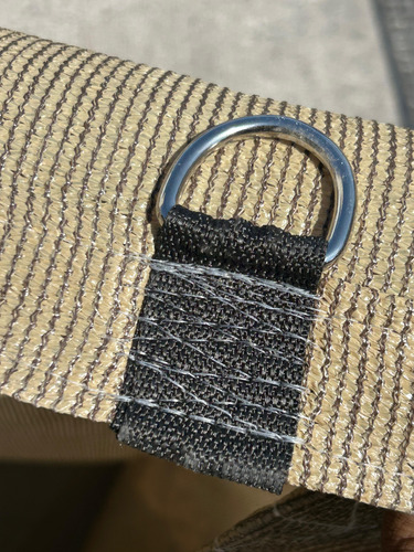 Malla Sombra 5x7 Reforzada Lista Para Colocar Raschel 90% Beige
