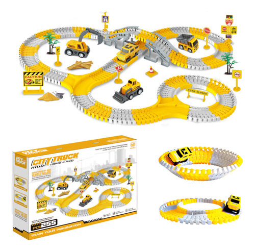 Set De Juego Para Niños Auto Track Racing De 255 Piezas