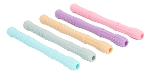 5 Palitos De Dentición Para Bebés, Huecos, Para Moler Suavem