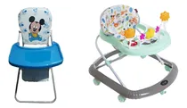 Comprar Combo Silla De Comer De Bebe Plegable + Andador Con Sonidos