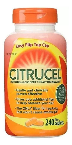 Citrucel Terapia Com Fibra De Metilcelulose 240 Cápsulas