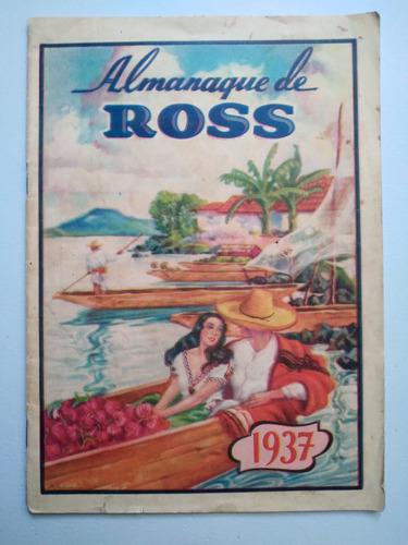 Almanaque De Ross 1937 México, Almanaque Antiguo Publicidad