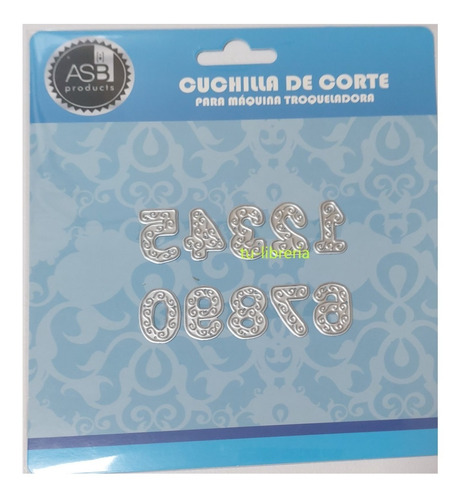 Scrapbook Troqueles Numeros 21 X 14 Mm  10 Piezas Cuchillas