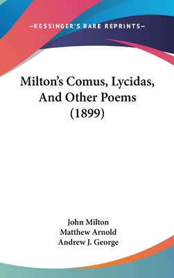 Libro Milton's Comus, Lycidas, And Other Poems (1899) - M...