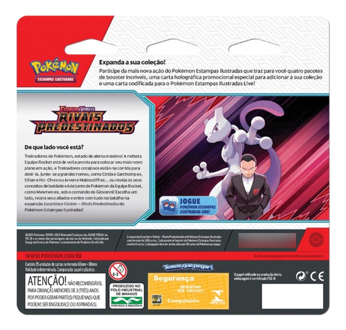 Rivais Predestinados Blister Quadruplo Eevee Pokemon Tcg