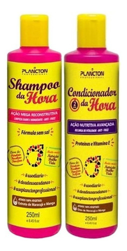 Kit Shampoo E Condicionador Da Hora Plancton 250ml