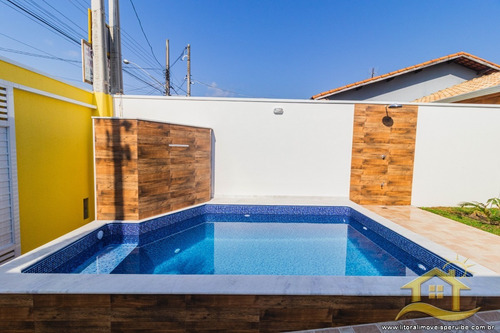 Imagem 4 de 19 de Casa - Térrea Com Piscina No Bairro Park D Aville, 1 Metros Da Praia, Peruíbe-sp - 4978