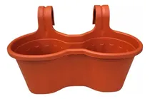 Comprar Pack 3 Macetero Colgante De Plástico Balcón Doble Jardin