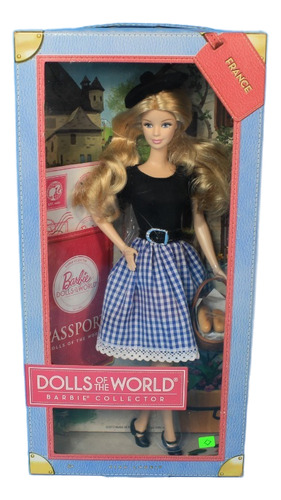 France Barbie Dolls Of The World Pink Label 2012 (Usado)
