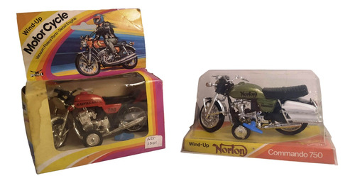 Petrel Toys - Wind-up Motorcycles - Made In Hong Kong 70's -