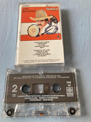 Joan Sebastian / Con Tambora Vol. 2 Cassette Original 1989 (Usado)