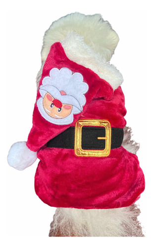 Pijama Disfraz De Mascota Santa Claus Talla 3 Perro Y Gato