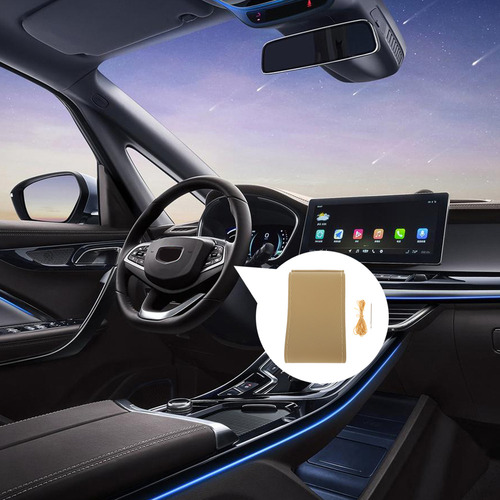 Funda De Volante De Piel Beige Diy Universal 38 Cm