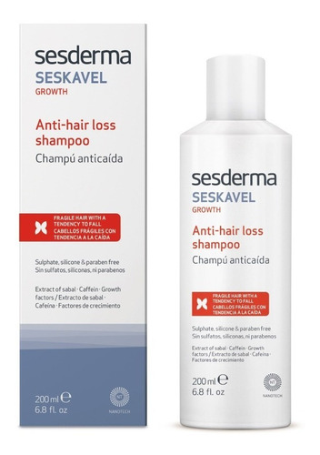 Seskavel Growth Shampoo Anticaida X 200ml Sesderma 