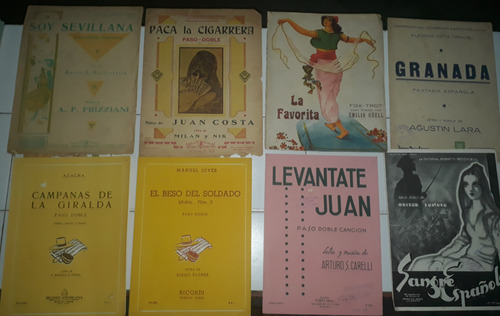 Partituras Pasodobles Fox Trot Etc. Leer Descripcion! (Usado)