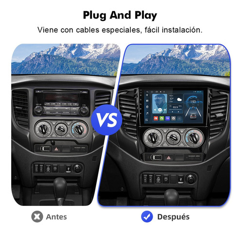 Estéreo Android Para Mitsubishi L200 2016-2020 A/c Manual