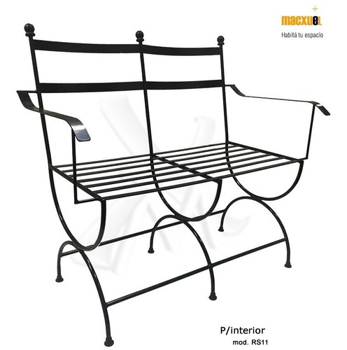 Imagen 4 de 10 de Sillon De Hierro Romano Moderno 2 Cpos Pintura Epoxi Jardin