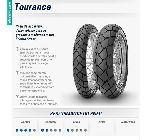 Pneu Dianteiro Trail 110/80-19 59h Metzeler Tourance