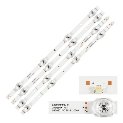 1 Kit Leds 40a4hv 40a4h 40a4gv 40h5g (8leds)-aluminio Nuevo