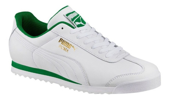 puma blanco y verde