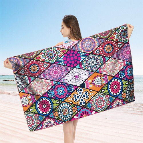 Toalla De Playa Estampada