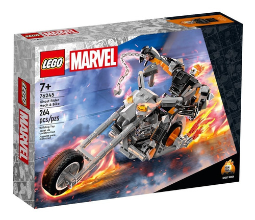 Lego Marvel - Meca Y Moto Del Motorista Fantasma (76245)