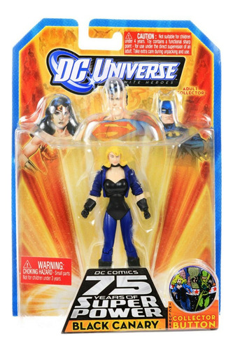 Dc Universe Super Powers Black Canary  Infinite 10cm Mattel