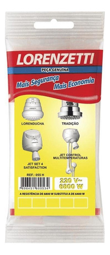 Resistência Tradição 220v 6800w Tr/j4/lr 055-h Lorenzetti