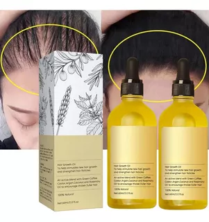 Óleo De Crescimento De Cabelo Vegano Natural 120ml