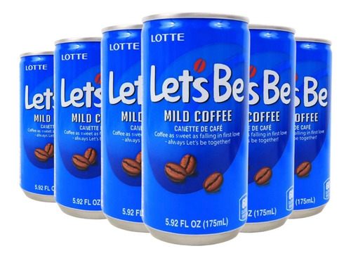 Cafe Coreano Lets Be En Lata Pack X 6 X 175ml - Beber Frío