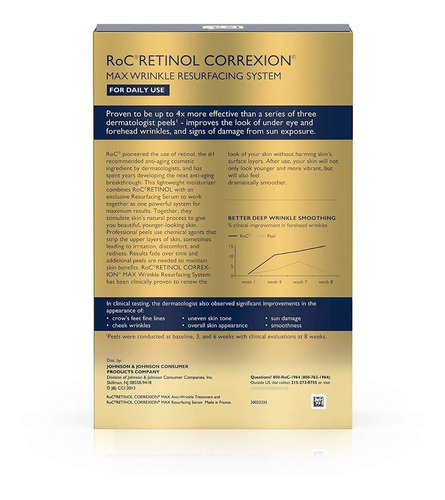 Roc Retinol Correxion Max Sistema De Cuidado Piel Arrugas