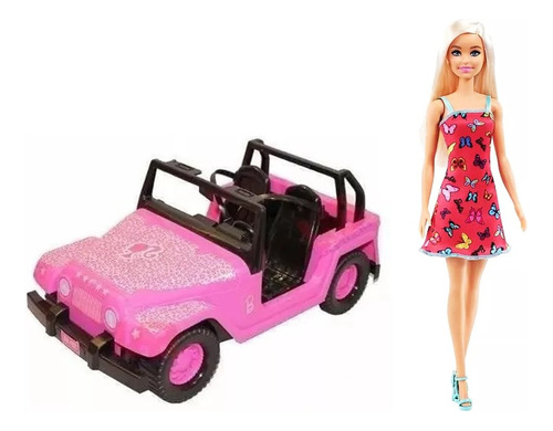 Jeep Auto Barbie Con Muñeca Combo Original Mattel Tv Lelab